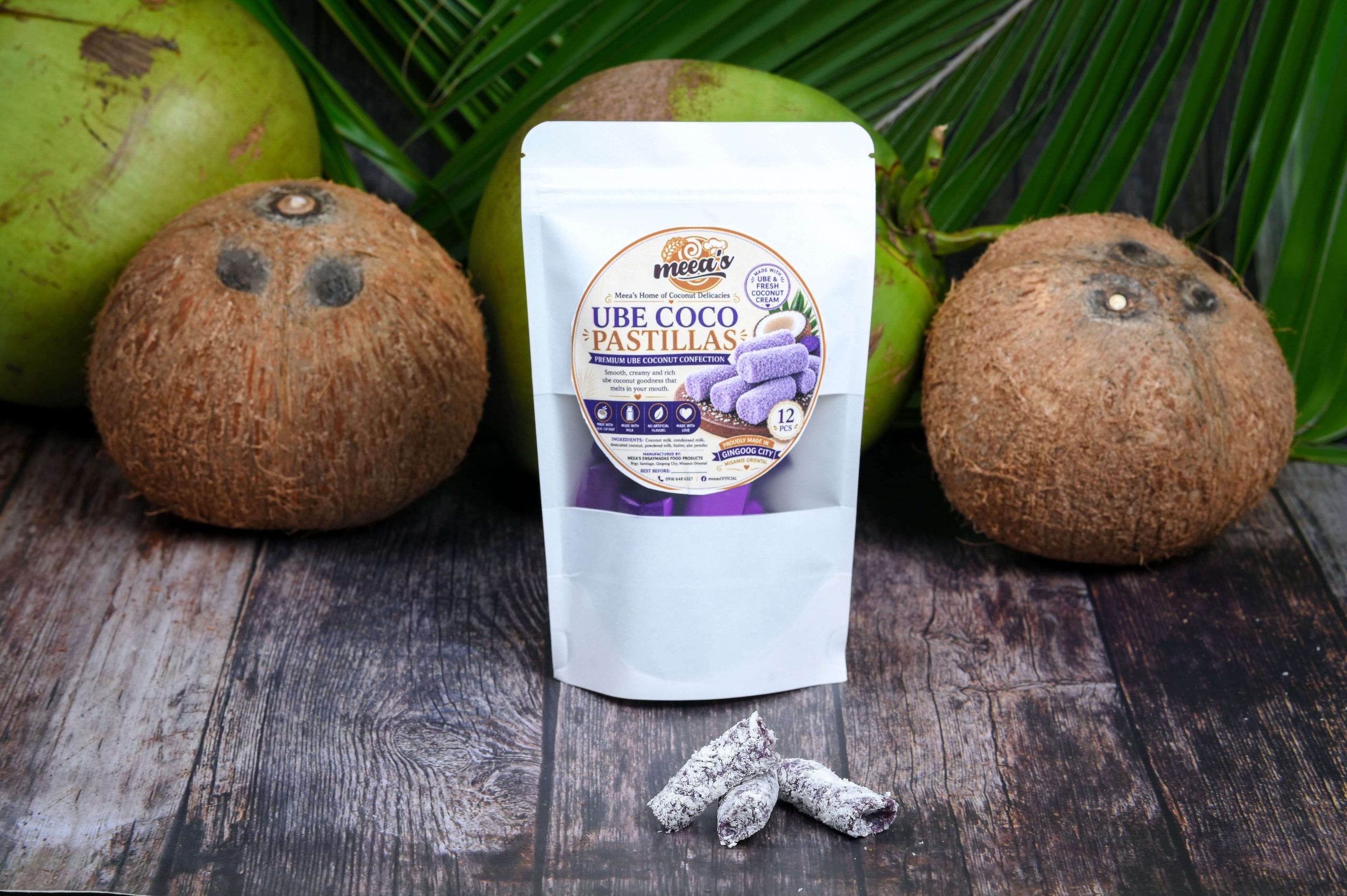 Baked Coco Pastillas – Ube